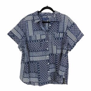 Tommy Hilfiger Patchwork Camp Shirt - Size 1X